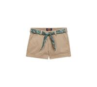 Superdry Damen Klassische Chinoshorts Stonewash Taupe Braun 36