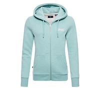 Superdry Damen Klassische Kapuzenjacke aus der Orange Label Kollektion Salbei Meliert 34