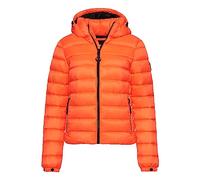 Superdry Damen Klassische Steppjacke mit Kapuze Hyper Feuer Korallrot 36
