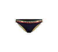 Superdry Damen Klassisches Bikinihöschen mit Logo Kräftiges Marineblau 38