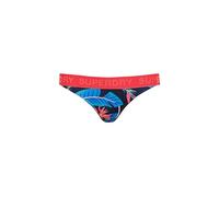 Superdry Damen Klassisches Bikinihöschen mit Logo Marineblau Paradies 40
