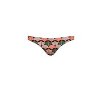 Superdry Damen Klassisches Bikinihöschen mit Print Orange Geo 38