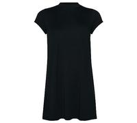 Superdry Damen Kurzärmeliges Minikleid in A-Linie Schwarz 36