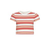 Superdry Damen Kurzes T-Shirt, rot, 40