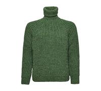 Superdry Damen Lässiger Strickpullover mit Rollkragen und Ziernaht Dunkelsalbei Meliert 40