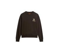 Superdry Workwear Embroiderer Loose Sweatshirt XS Bison Black