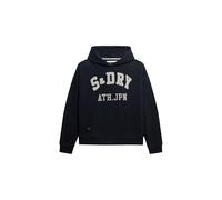 Superdry Damen Lässiges Athletic Essentials Hoodie mit Applikation Finster Marineblau 38