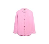 Superdry Damen Lässiges Hemd aus Leinen im Boyfriend-Stil Küstenpink 38