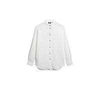 Superdry Damen Lässiges Hemd aus Leinen im Boyfriend-Stil Optik 38