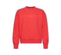 Superdry Damen Lässiges Sweatshirt mit Rundhalsausschnitt und Stickerei Aktiv Pink 38