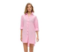 Superdry Damen Lang geschnittenes Ibiza-Strandhemd Flieder Helles Pink 40