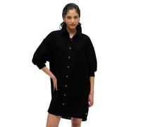 Superdry Damen Lang geschnittenes Ibiza-Strandhemd Schwarz 44