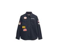 Superdry Damen Langärmeliges Pfadfinderhemd Finster Marineblau 36