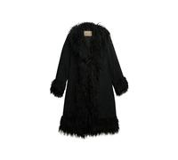 Superdry Damen Langer Afghan-Mantel mit schmaler Passform