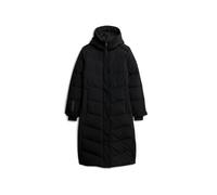 Superdry Damen Langer City Chevron Steppmantel Schwarz 38
