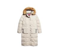 Superdry Damen Everest Longline Puffer Coat Jacke, grau (Chateau Grey), 36