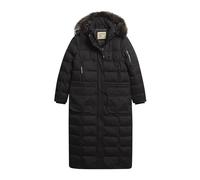 Superdry Damen Langer Parka mit Kunstfellkapuze