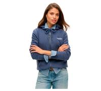 Superdry Damen Essential Kapuzenjacke mit Logo Mariner Marineblau 42