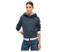 Superdry Damen Leicht aufgerautes Essential Logo Hoodie Kräftiges Marineblau 44