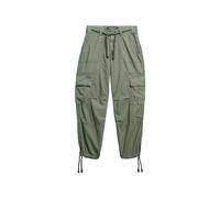 Superdry Damen Leichte Strand-Cargohose Tarnfarbengrün 42