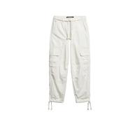 Superdry Damen Leichte Strand-Cargohose Wollweiß Size 30