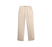 Superdry Damen Leinenhose mit Kordelzug Bimsstein Beige 36