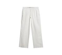 Superdry Damen Leinenhose mit Kordelzug Weiß Größe 44