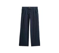 Superdry Damen Leinenhose mit niedriger Leibhöhe Dress Blau 36