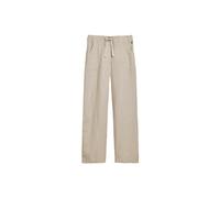 Superdry Damen Leinenhose mit niedriger Leibhöhe Hell Steinfarben Beige 44