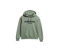 Superdry Damen Locker geschnittenes Sport Luxe Hoodie Lorbeer Kaki 36
