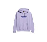 Superdry Damen Locker geschnittenes Sport Luxe Hoodie Verblasstes Lila 42