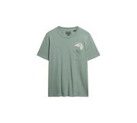 Superdry Damen T-Shirt „Psychic Readings“ – Locker geschnitten, Kurzarm – Schiefergrau 36