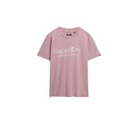 Superdry Damen Locker geschnittenes Venue Metallic T-Shirt Traubenshake Lila 38