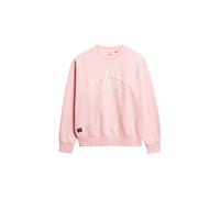 Superdry Damen Lockeres Athletic Sweatshirt mit Applikation Romance Rosé Pink 36