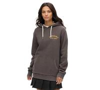 Superdry Tattoo Back Graphic Pluse Size Kapuzenpullover L Vintage Black