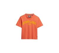 Superdry Outdoor Location Box Loose Kurzarm-t-shirt XS Hot Coral