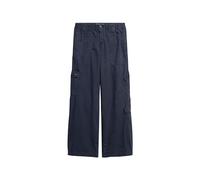 Superdry Damen Bestickte Cargohose mit niedriger Leibhöhe Lauren Marineblau 38
