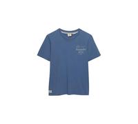 Superdry Damen Luxe Casual T-Shirt in lockerer Passform Vintage Indigoblau 44