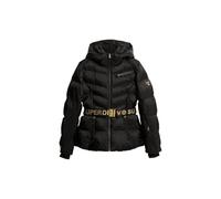 Superdry Damen Luxe Ski-Steppjacke Schwarz 44
