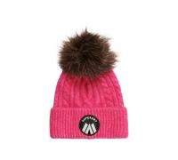 Superdry Damen Luxuriöse Beaniemütze mit Zopfmuster Hyper Magenta Pink 1SIZE
