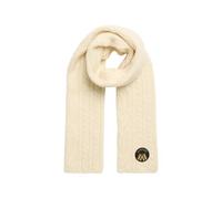 Superdry Damen Luxuriöser Strickschal mit Zopfmuster Hafer Weiß 1SIZE