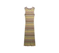 Superdry Damen Midi-Strickkleid mit Zickzackmuster Mint Zickzack-Streifen 42