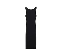 Superdry Damen Midikleid aus Jersey mit Zierdrehung am Rücken Schwarz 34