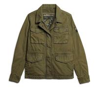 Superdry Damen Military M65 Jacke mit Futter Verbrannt Olivgrün 44