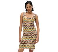 Superdry Damen Mini-Strickkleid mit Zickzackmuster Mint Zickzack-Streifen 40