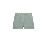 Superdry Damen Mittelhoch geschnittene Leinenshorts Helles Jadegrün