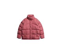 Superdry Damen Mittellange Steppjacke Roan Rouge Burgunderrot 34
