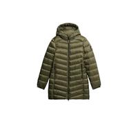 Superdry Damen Mittellanger Fuji Steppmantel mit Kapuze