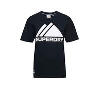 Superdry Damen Mountain Sport Mono Tee T Shirt, Schwarz, M EU