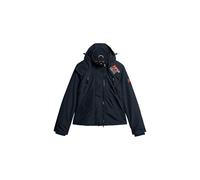 Superdry Damen Mountain Windbreaker Jacke mit Kapuze Finster Marineblau 36